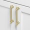 Gliderite Hardware 5-1/16 in. Center to Center Champagne Gold Classic Euro Bar Pull - 4361-128-CHPG 4361-128-CHPG-1 - alternate 3